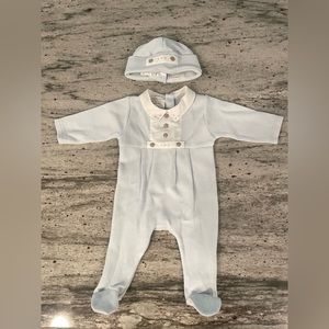 Adriana Mae Collared One Piece with Hat